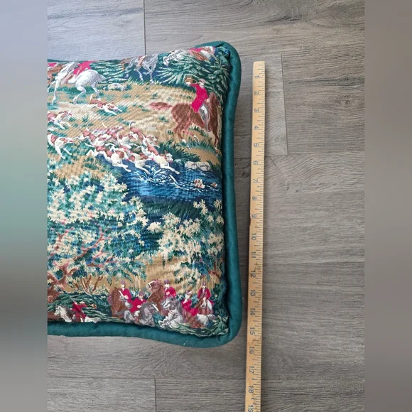 Handmade Equestrian Accent Pillows Set Of 2 Horse Deer Dogs Cabin Farmhouse - Picture 7 of 8